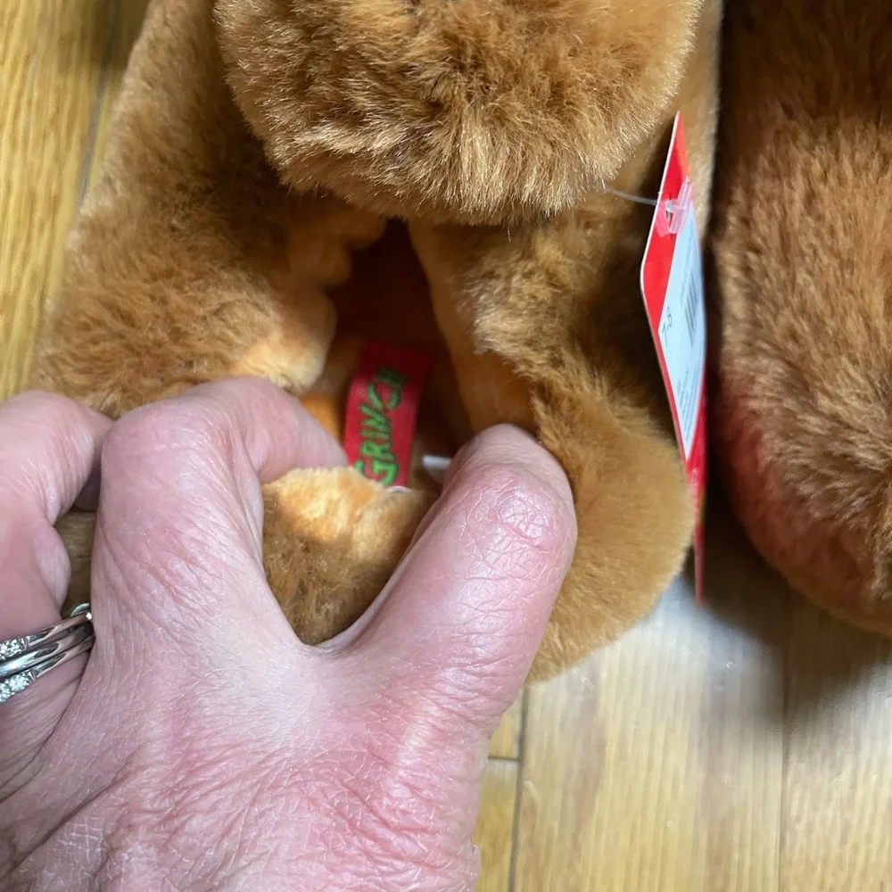 The Grinch, Max dog‎ toddler Slippers size 7/8 with Santa Hats NWT